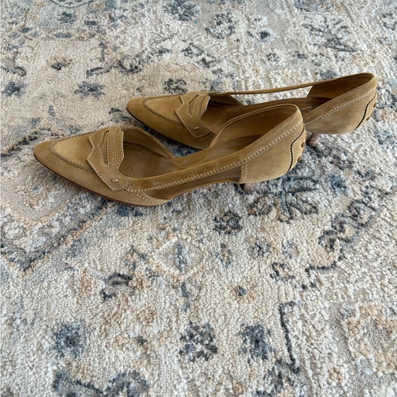 Tod's Women's Camel Suede Loafers - Picture 3 of 7